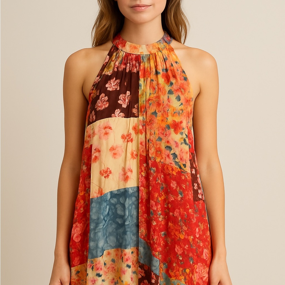 Vici Multicolor Floral Midi Dress